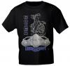 T-Shirt mit Print - Boxer-Leidenschaft Motorrad - 09766 schwarz - Gr. M