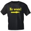 T-Shirt mit Print - Er wars! - 09854 schwarz - Gr. XXL