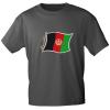 T-Shirt Unisex mit Print - AFGHANISTAN - 09864 Grau Gr. S