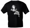 T-Shirt mit zweiseitigem Motivdruck  - Tribal Drache - 09894 schwarz - Gr. XXL
