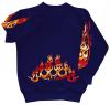 Sweatshirt mit Print - Feuer Flammen Fire - 10115 - versch. farben zur Wahl - Gr. S-XXL