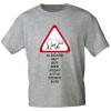 T-Shirt mit Print - Eisbär Icebear Help Hilfe Ayudar socorro.. - 10146 grau Gr. L