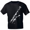 T-Shirt unisex mit Print - Basson - 10735 schwarz - ROCK YOU MUSIC SHIRTS - Gr. S-2XL
