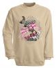 Sweatshirt mit Print - Country Music - S10247 - versch. farben zur Wahl - Gr. beige / XXL
