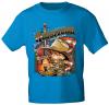 T-Shirt mit Print - American Way of Life Country Music - 10249 türkis Gr. XL