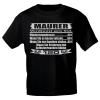T-Shirt Sprücheshirt Handwerker - Maurer  - 10285
