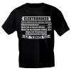 T-Shirt Sprücheshirt Handwerker - Elektroniker - 10293 schwarz / L
