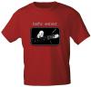 T-Shirt unisex mit Print - Bassic Instinct - von ROCK YOU MUSIC SHIRTS - 10396 dunkelrot - Gr. XXL