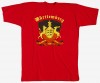 T-Shirt unisex mit Print - Württemberg - 10517 rot - Gr. XXL