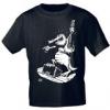 T-Shirt unisex mit Print - Guitar gator - von Rock you Music Shirts - 10530 schwarz - Gr. XXL