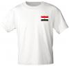 T-Shirt mit Print - Ägypten Fahne Flagge - 10826 weiß / XXL