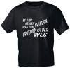 T-Shirt mit Print - ...Frieden ist der Weg - 10870 schwarz Gr. 3XL