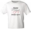 T-Shirt mit Print - Hotel Mama - 10966 weiß - Gr. S-XXL