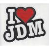 Dekoraufkleber Applikationsaufkleber I love JDM in 3 Farben  AP1123 grau