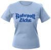 Girly-Shirt mit Print - Ruhrpottzicke - 12323 - hellblau - S
