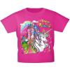 Kinder T-Shirt mit Print - Einhorn Schloß Zauber - 12430 versch. Farben Gr. 110-164