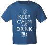 T-Shirt mit Print - Keep calm and drink Alt - Düsseldorf - 12911 - versch. Farben zur Wahl - S-XXL