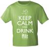 T-Shirt mit Print - Keep calm and drink Alt - Düsseldorf - 12911 - versch. Farben zur Wahl - S-XXL