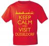 T-Shirt mit Print - Keep calm and visit Düsseldorf - 12913 versch. Farben zur Wahl - Gr. S-XXL