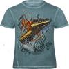 T-Shirt mit Print - crossfire - Gitarre - 12964 - von ROCK YOU MUSIC SHIRTS - Gr. XXL