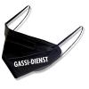 1 FFP2 Maske in SCHWARZ Deutsche Herstellung mit Print - GASSI-DIENST - 14916
