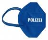 1 FFP2 Maske in Blau Deutsche Herstellung - POLIZEI - 15376