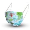 Baumwollmaske mit zertifiziertem Innenvlies - Unterwasserwelt Meerestiere - 15492 + Gratiszugabe