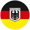 Ansteckbutton - Deutschland Flagge Wappen - 03718 - Gr. ca. 57mm