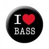 Ansteckbutton - I Love Bass - 18601 - Gr. ca. 5,7 cm