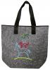 Filztasche mit Einstickung - Bremer Stadtmusikanten Motiv 1 - 26225 Shoppertasche Gr. ca. 46,5cm x 39,5cm