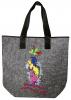 Filztasche mit Einstickung - Bremer Stadtmusikanten Motiv 3 - 26226 Shoppertasche Gr. ca. 46,5cm x 39,5cm
