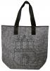 Filztasche mit Einstickung - Hamburg Wappen Emblem - 26234 Shoppertasche Gr. ca. 46,5cm x 39,5cm