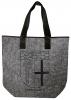 Filztasche mit Einstickung - Wappen Mönchengladbach - 26249 Shoppertasche Gr. ca. 46,5cm x 39,5cm