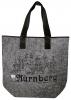 Filztasche mit Einstickung - Nürnberg Stadt Skyline Old Germany - 26251 Shoppertasche Gr. ca. 46,5cm x 39,5cm