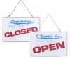 Hinweisschild incl. Kette - CLOSED - OPEN - Gr. ca. 30 x 20 cm - 309607