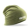 Longbeanie Slouch-Beanie Sommerbeanie mit Textildruck - FOERSTER - SB55010
