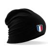 Longbeanie Slouch-Beanie Sommerbeanie mit Textildruck Wappen - FRANKREICH - SB55047
