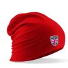 Longbeanie Slouch-Beanie Sommerbeanie mit Textildruck Wappen - BRITAIN Grossbritannien - SB55048