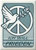 Magnet - Friedenstaube ANTI-WAR Ich Will Frieden - Gr. ca. 8 x 5,5 cm - 36577