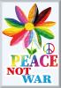 Magnet - PEACE No WAR - Gr. ca. 8 x 5,5 cm - 36581