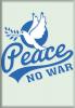 Magnet - Friedenstaube PEACE No WAR - Gr. ca. 8 x 5,5 cm - 36582
