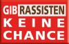 Magnet - Gib Rassisten keine Chance - Gr. ca. 8 x 5,5 cm - 36614