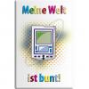 MAGNET - Meine Welt ist Bunt - Gr. ca. 8 x 5,5 cm - 38802 - Küchenmagnet