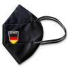 1 FFP2 Maske in Schwarz Dt. Herstellung incl. Wappen - GERMANY - 15353