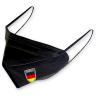 1 FFP2 Maske in Schwarz Dt. Herstellung incl. Wappen - GERMANY - 15353