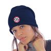 Longbeanie Slouch-Beanie Sommerbeanie mit Textildruck Wappen - FEUERWEHR ABZEICHEN - SB55054 blau