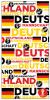Multifunktions Schal  schwarz rot gold Deutschland 50110
