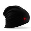 Longbeanie Slouch-Beanie Sommerbeanie mit Textildruck - ROTE SPINNE - SB55063