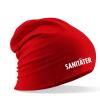 Longbeanie Slouch-Beanie Sommerbeanie mit Textildruck - SANITÄTER - 54449