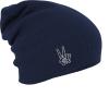 Longbeanie Slouch-Beanie Wintermütze Handzeichen Peace 54453